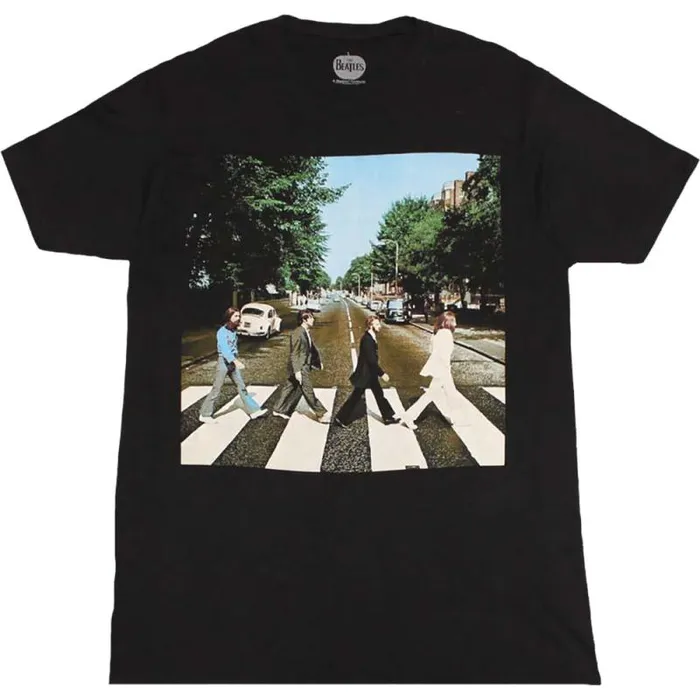 Liquid Blue TShirt Men Beatles Abbey Road Black TShirt