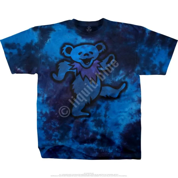 Liquid Blue TShirt Men Big Bear TieDye TShirt