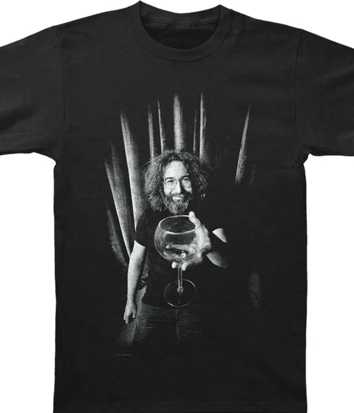 Liquid Blue TShirt Men Garcia Salutations Black TShirt