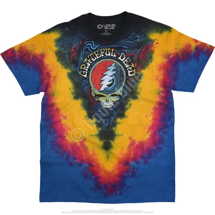 Liquid Blue TShirt Men SYF Ripple TieDye TShirt