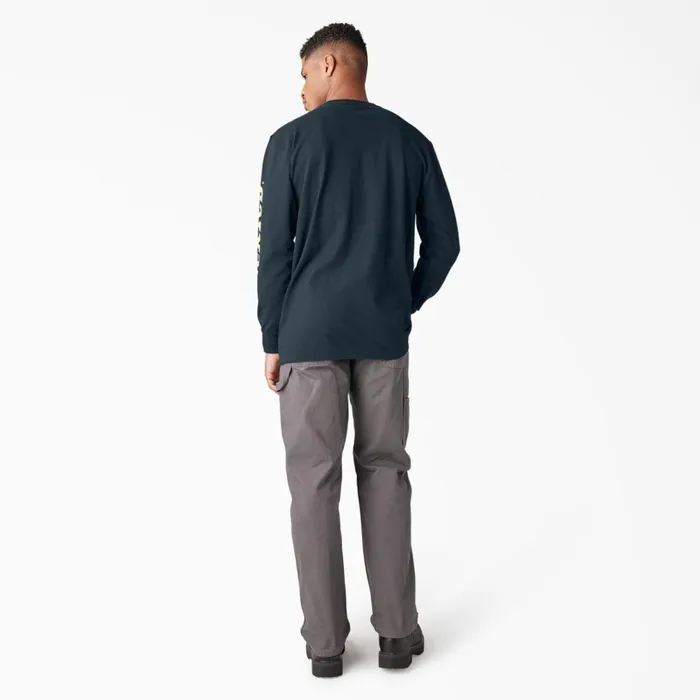 Long Sleeve Heavyweight Logo TShirt Dark Navy Dark Navy dn Men Dickies TShirts Long Sleeve Heavyweight Logo TShirt Dark Navy Dark Navy dn Men Dickies TShirts
