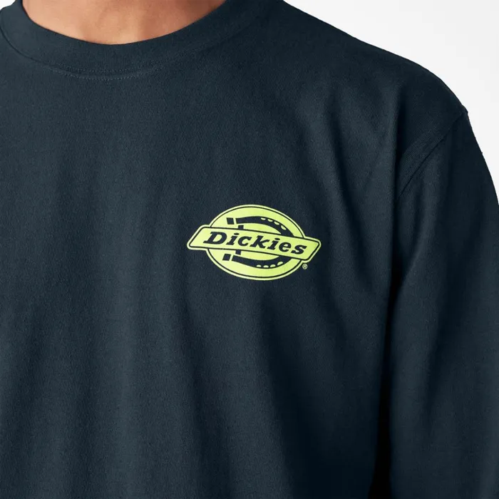 Long Sleeve Heavyweight Logo TShirt Dark Navy Dark Navy dn Men Dickies TShirts Long Sleeve Heavyweight Logo TShirt Dark Navy Dark Navy dn Men Dickies TShirts