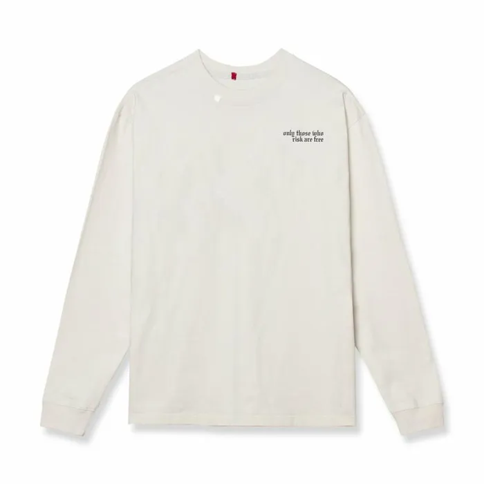 Long Sleeves Men ASRV Tech Essential Relaxed Long Sleeve Stone 034brush Wingsasrv034