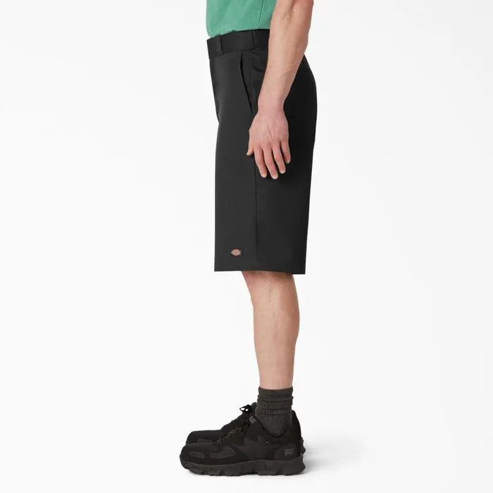 Loose Fit Flat Front Work Shorts 13034 Black Black bk Men Dickies Work Shorts Loose Fit Flat Front Work Shorts 13034 Black Black bk Men Dickies Work Shorts