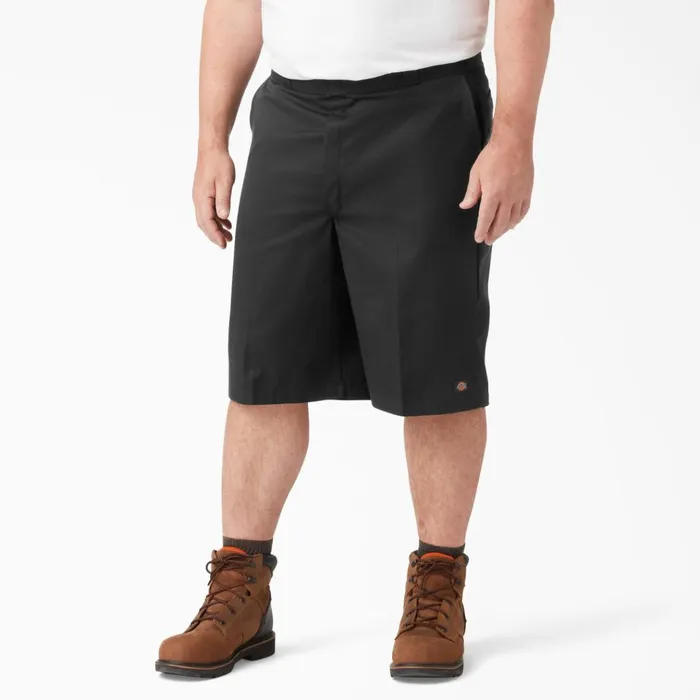 Loose Fit Flat Front Work Shorts 13034 Black Black bk Men Dickies Work Shorts Loose Fit Flat Front Work Shorts 13034 Black Black bk Men Dickies Work Shorts
