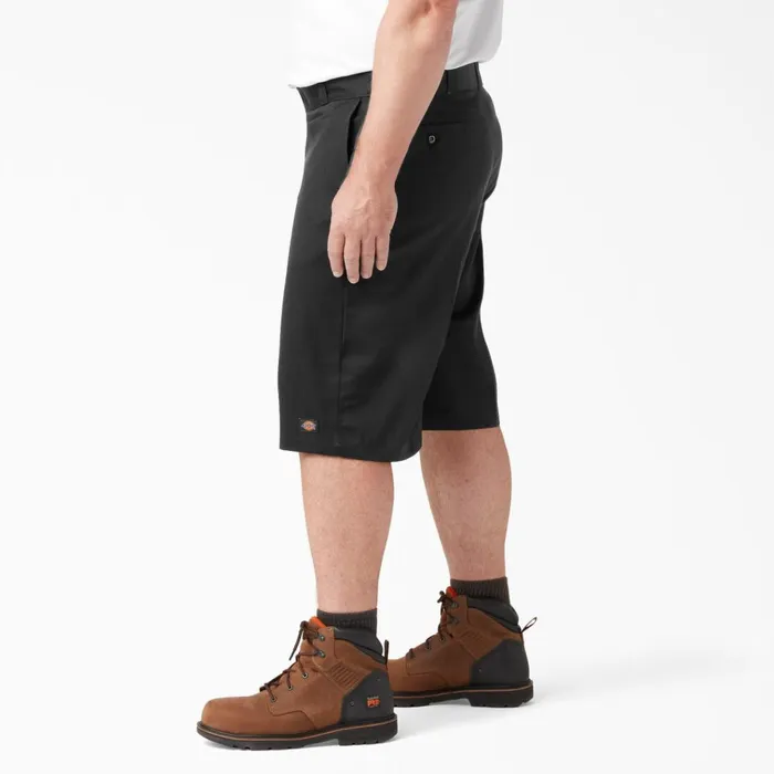 Loose Fit Flat Front Work Shorts 13034 Black Black bk Men Dickies Work Shorts Loose Fit Flat Front Work Shorts 13034 Black Black bk Men Dickies Work Shorts