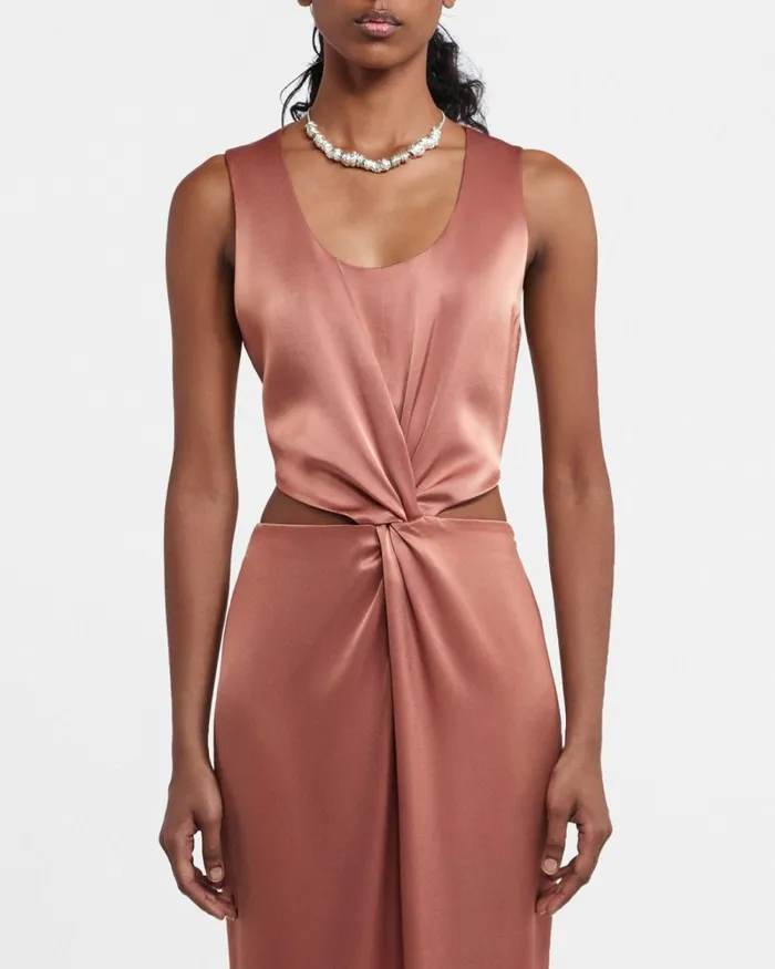 Lucca Brown Terra Women Nanushka Dresses Lucca Brown Terra Women Nanushka Dresses