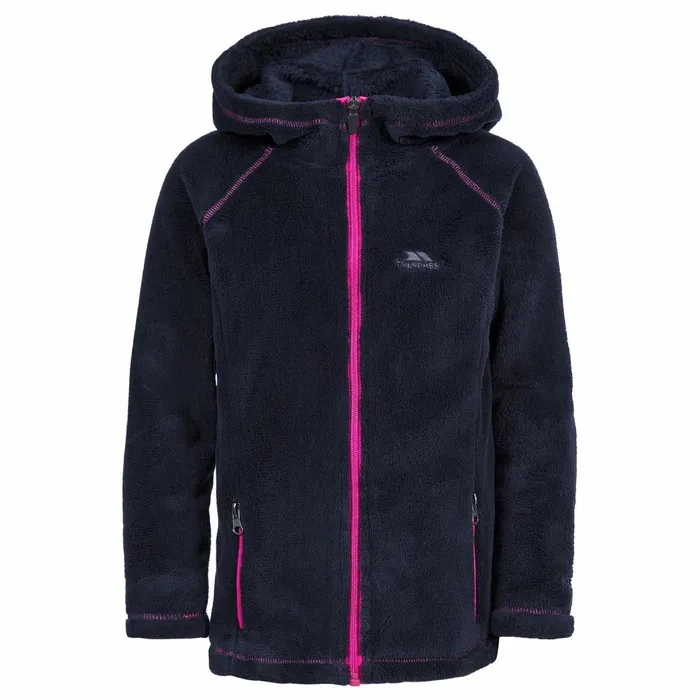 Lysle Full Zip Fleece Hoodie Ink Kids Trespass Fleece