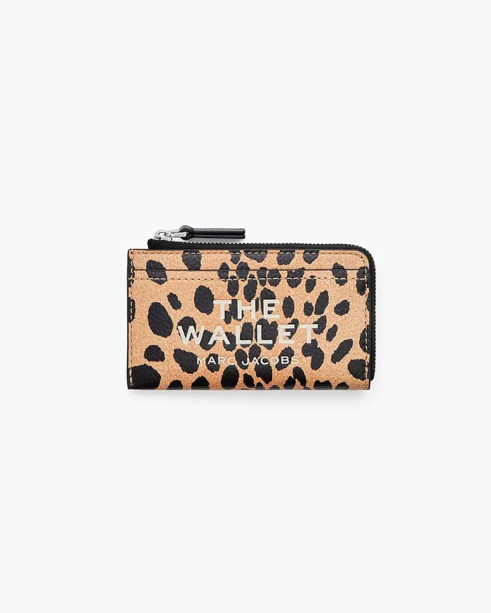 Marc Jacobs Small Wallets Women The Cheetah Top Zip Multi Wallet Black Multi