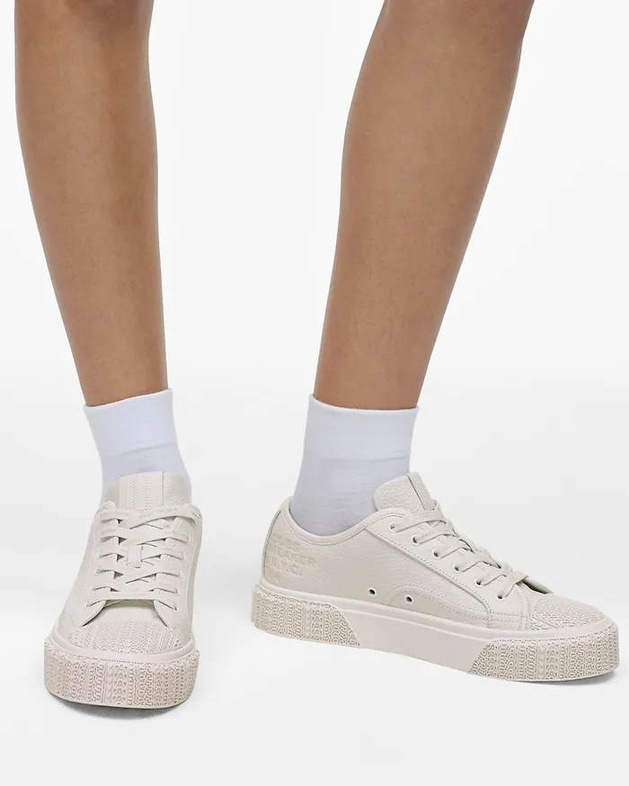 Marc Jacobs Sneakers Women The Leather Sneaker Cotton White