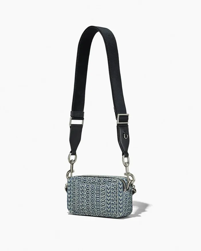 Marc Jacobs The Snapshot Women The Washed Monogram Denim Snapshot Sun Faded Denim