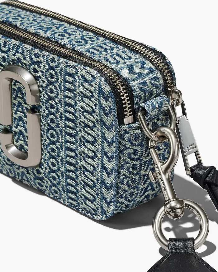 Marc Jacobs The Snapshot Women The Washed Monogram Denim Snapshot Sun Faded Denim