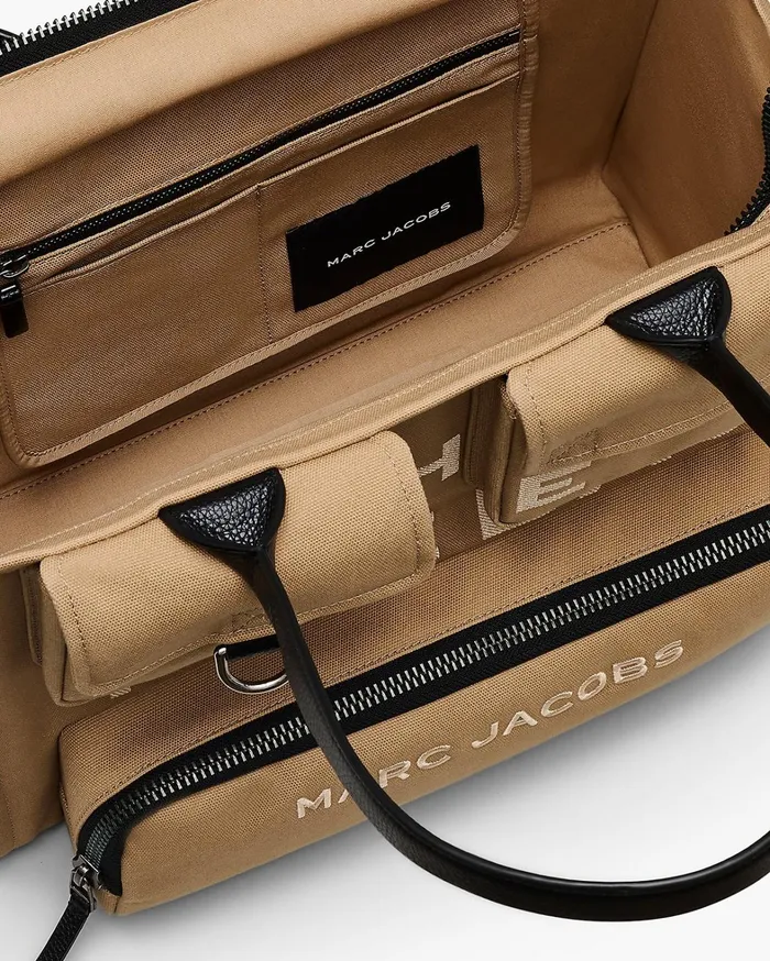 Marc Jacobs The Tote Bag Women The Cargo Canvas Large Tote Bag Camel