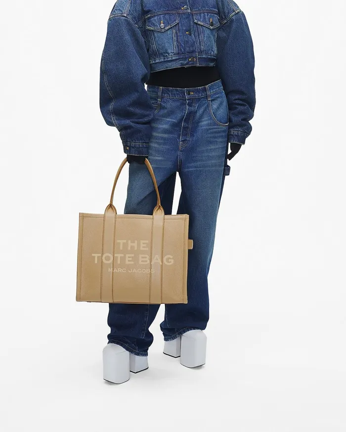 Marc Jacobs The Tote Bag Women The Leather Large Tote Bag Camel