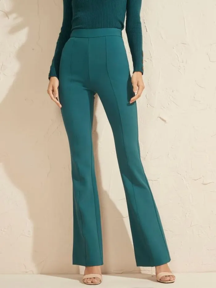 Marciano Chloe Flared Pant Regal Teal Multi Women Bottoms