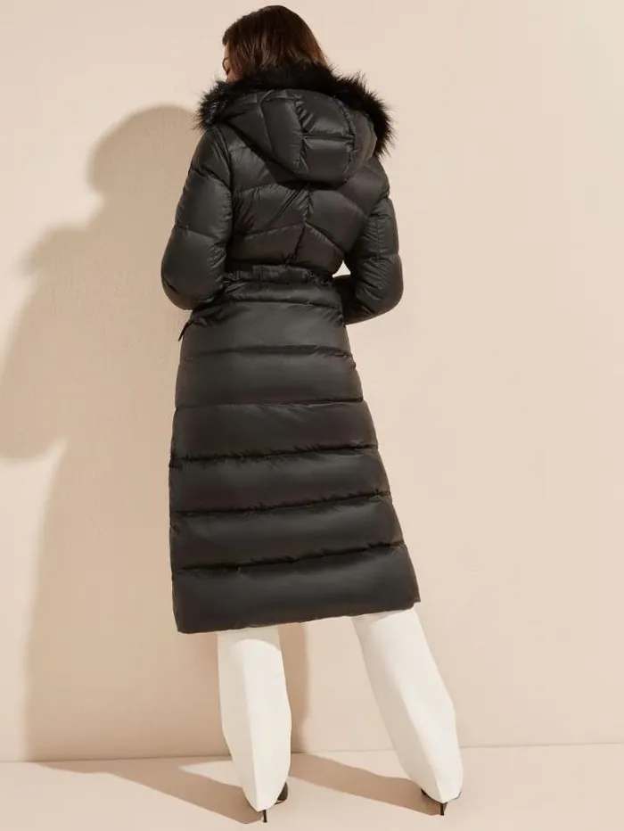Marciano Elin Longline Down Jacket Black Women Jackets Marciano Elin Longline Down Jacket Black Women Jackets