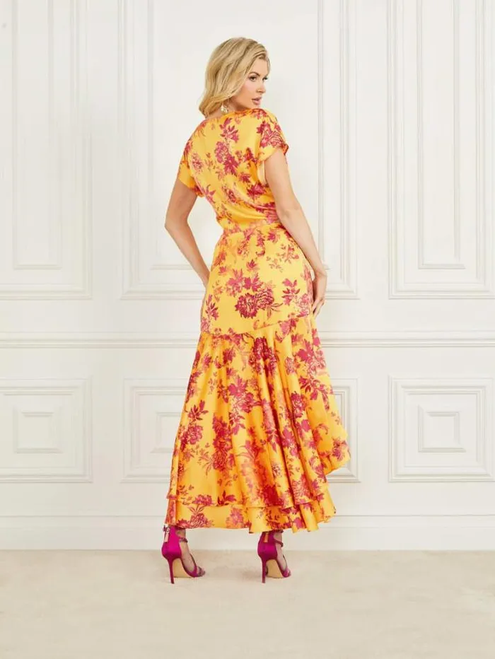 Marciano Emaya Midi Dress Eden Print Women Dresses Marciano Emaya Midi Dress Eden Print Women Dresses