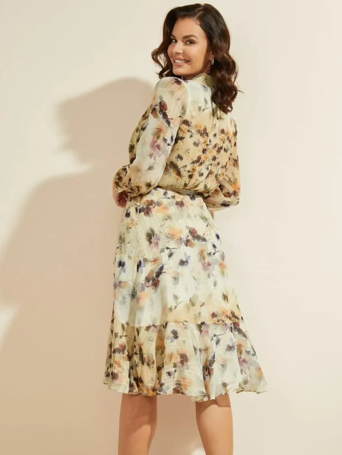 Marciano Floral Blush Midi Dress Floral Blush Print Women Dresses Marciano Floral Blush Midi Dress Floral Blush Print Women Dresses