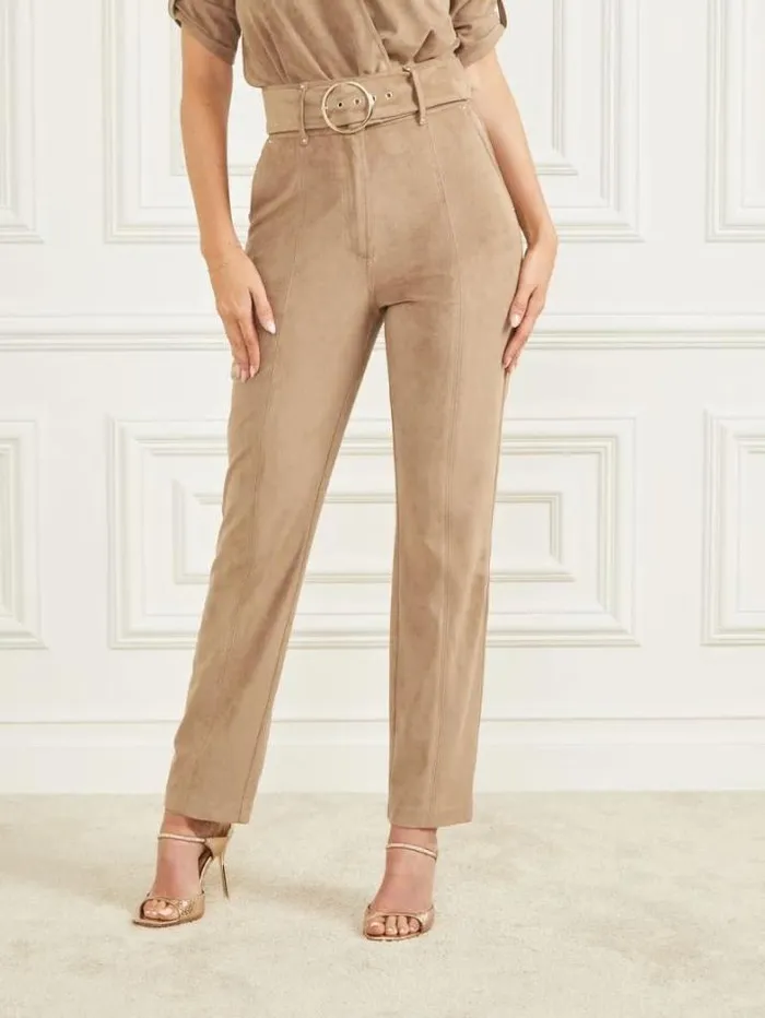 Marciano Kasia FauxSuede Pant Truffle Dust Multi Women Bottoms Marciano Kasia FauxSuede Pant Truffle Dust Multi Women Bottoms