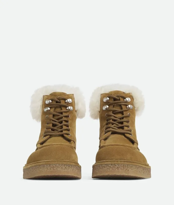 Men Bottega Veneta Boots Haddock LaceUp Ankle Boot Corkpopcorn