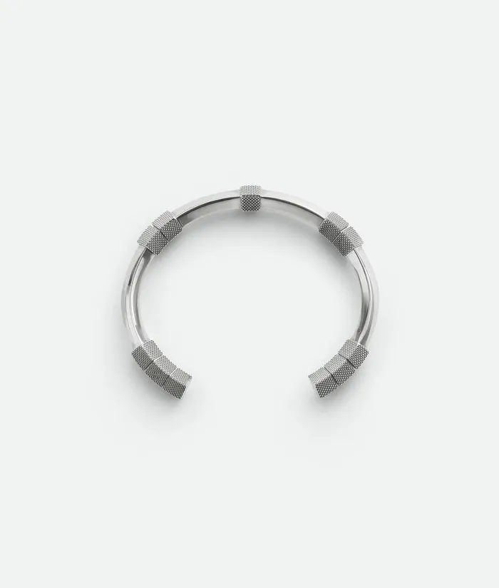 Men Bottega Veneta Bracelets Pen Cuff Bracelet Silver