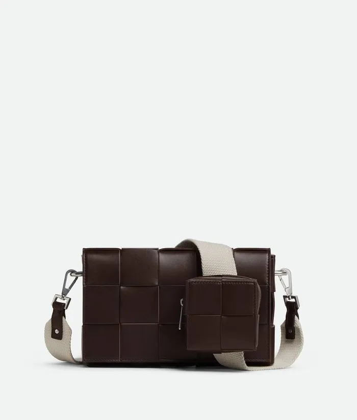 Men Bottega Veneta Crossbody Cassette With Versatile Strap Fondantnatural