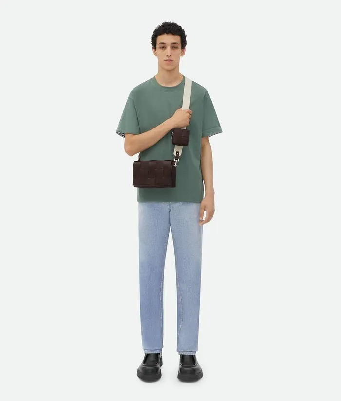 Men Bottega Veneta Crossbody Cassette With Versatile Strap Fondantnatural