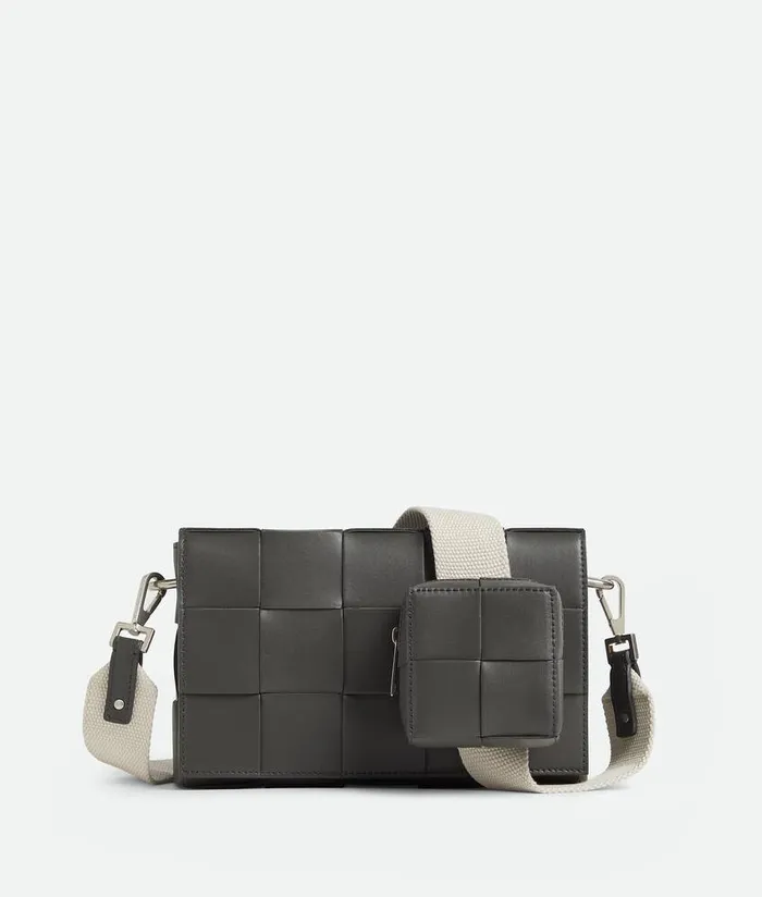 Men Bottega Veneta Crossbody Cassette With Versatile Strap Light Graphitenatural Men Bottega Veneta Crossbody Cassette With Versatile Strap Light Graphitenatural