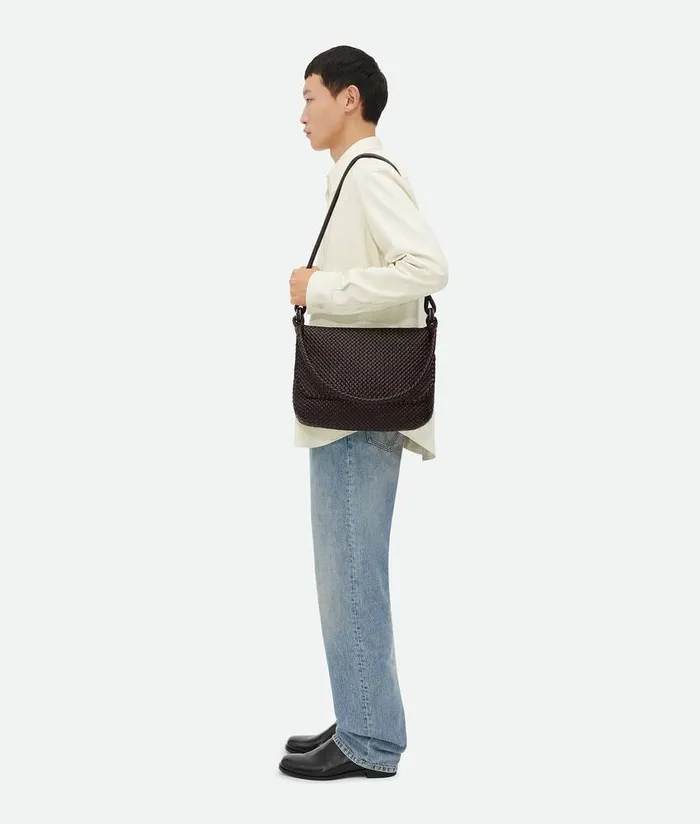 Men Bottega Veneta Crossbody Swing Messenger Fondant