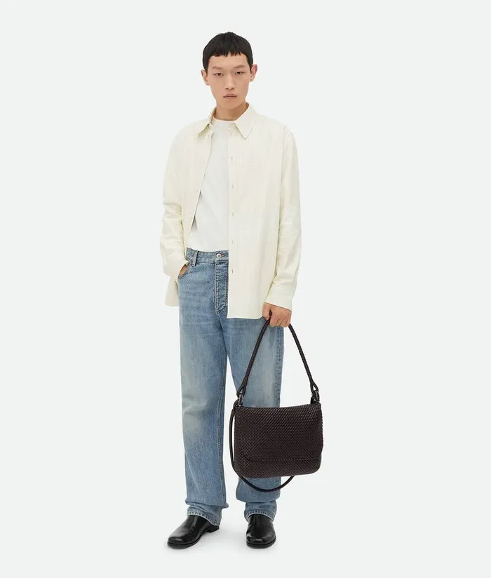 Men Bottega Veneta Crossbody Swing Messenger Fondant