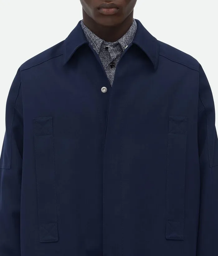 Men Bottega Veneta Jackets Wool Grain De Poudre Blouson Eclipse