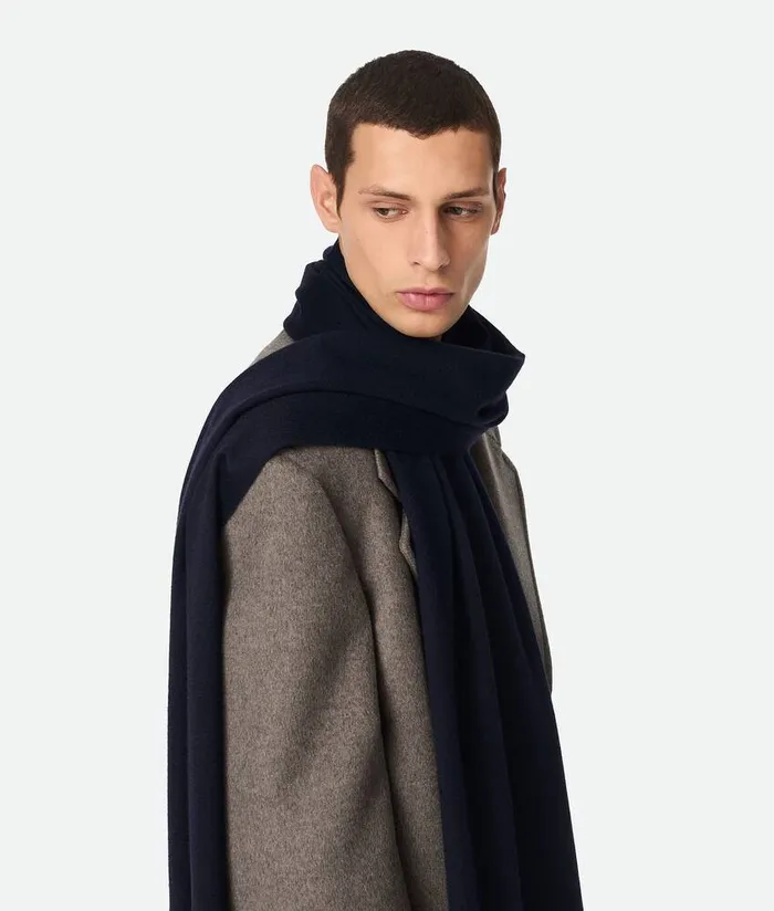 Men Bottega Veneta Scarves And Ties Cashmere Scarf Navy
