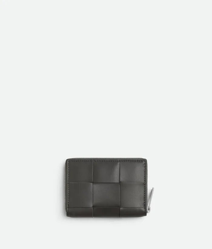 Men Bottega Veneta Small Wallets Cassette Zipped Coin Purse Lapillilimonite