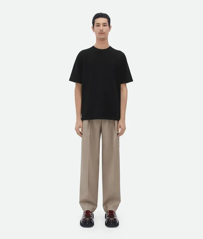 Men Bottega Veneta TShirts Cashmere TShirt Black