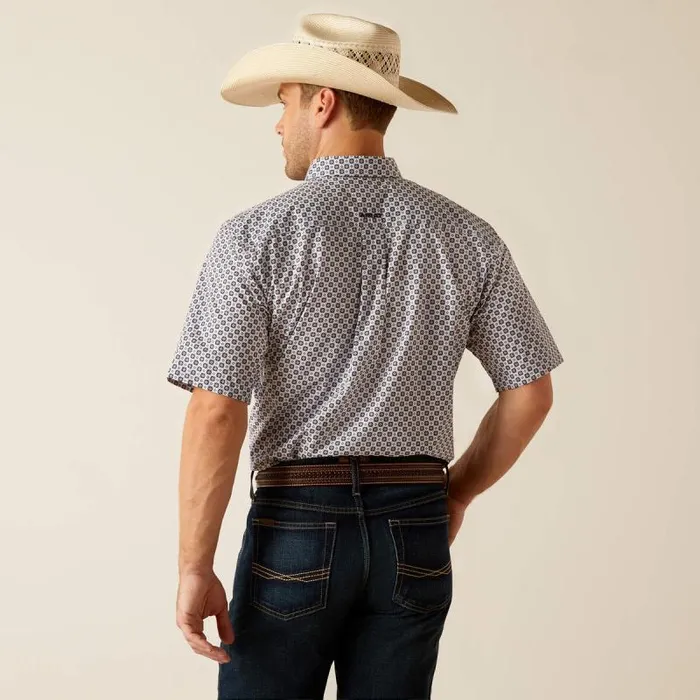Men Button Down Shirts Ariat Denver Classic Fit Shirt Blue Men Button Down Shirts Ariat Denver Classic Fit Shirt Blue