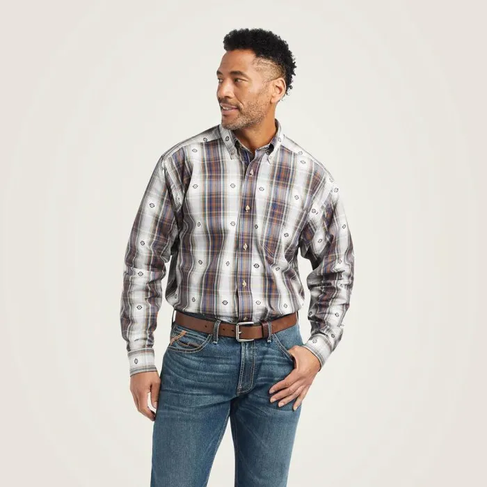 Men Button Down Shirts Ariat Pro Series Geoffrey Classic Fit Shirt Estate Blue Men Button Down Shirts Ariat Pro Series Geoffrey Classic Fit Shirt Estate Blue