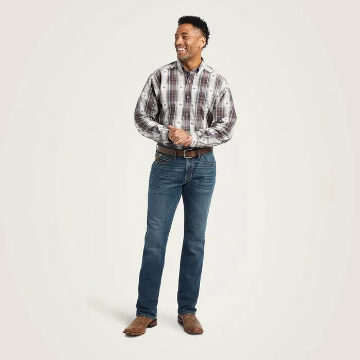 Men Button Down Shirts Ariat Pro Series Geoffrey Classic Fit Shirt Estate Blue Men Button Down Shirts Ariat Pro Series Geoffrey Classic Fit Shirt Estate Blue