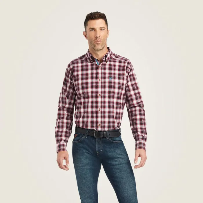 Men Button Down Shirts Ariat Pro Series Kenneth Stretch Fitted Shirt Snow Bunting Men Button Down Shirts Ariat Pro Series Kenneth Stretch Fitted Shirt Snow Bunting