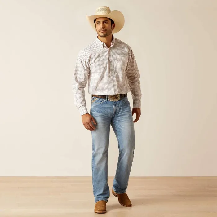 Men Button Down Shirts Ariat Pro Series Tristin Classic Fit Shirt White Men Button Down Shirts Ariat Pro Series Tristin Classic Fit Shirt White