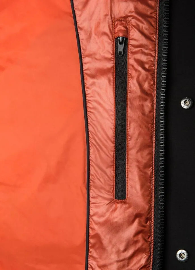 Men Coats and Jackets Hackett London Puffer Jacket Black