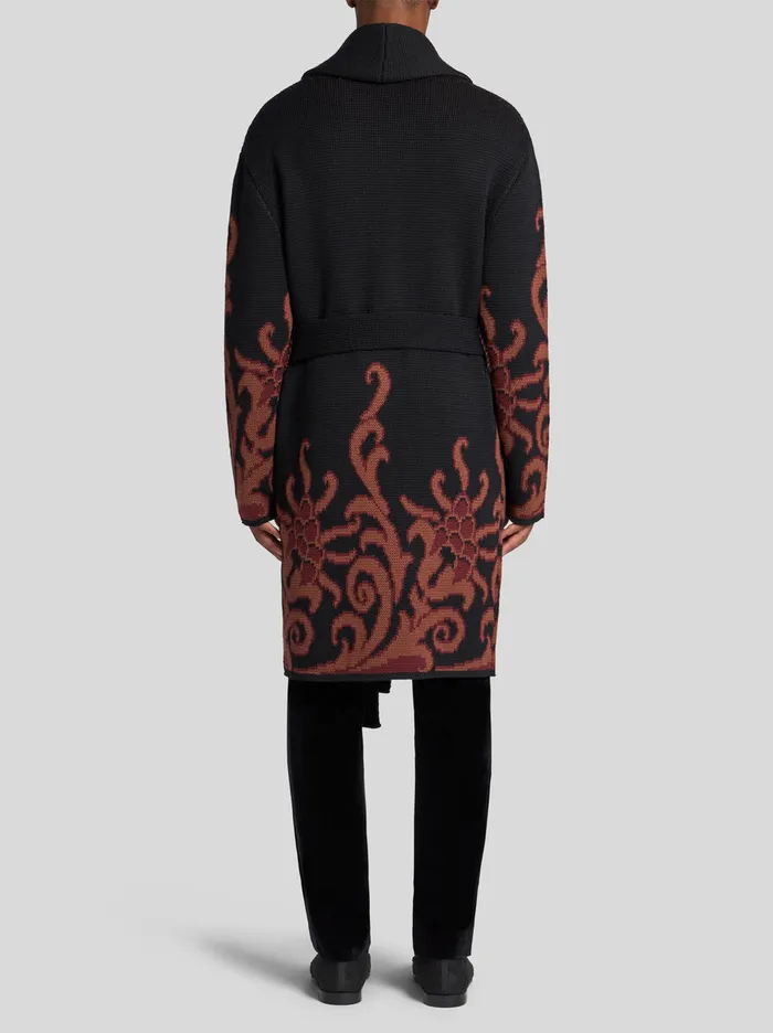 Men Etro Coats And Outerwear Coat With Shawl Collar Black Men Etro Coats And Outerwear Coat With Shawl Collar Black