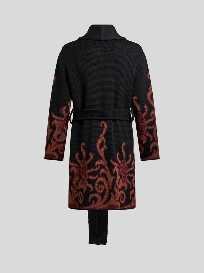 Men Etro Coats And Outerwear Coat With Shawl Collar Black Men Etro Coats And Outerwear Coat With Shawl Collar Black