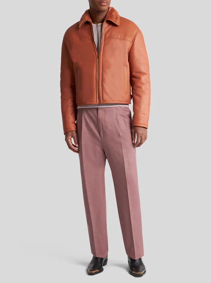 Men Etro Coats And Outerwear Shearling Jacket Brown Men Etro Coats And Outerwear Shearling Jacket Brown