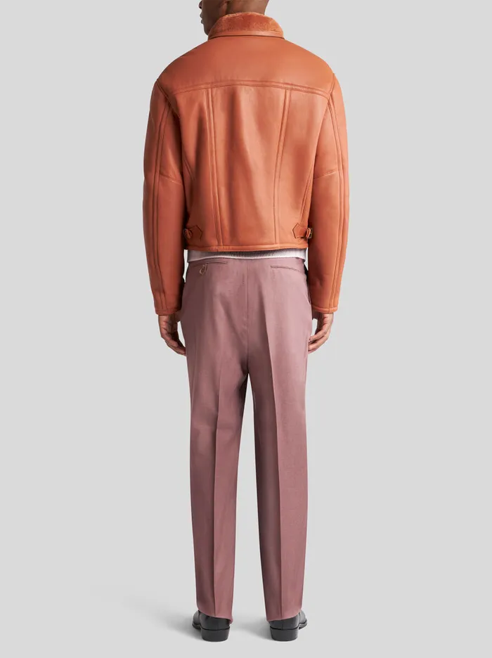 Men Etro Coats And Outerwear Shearling Jacket Brown Men Etro Coats And Outerwear Shearling Jacket Brown