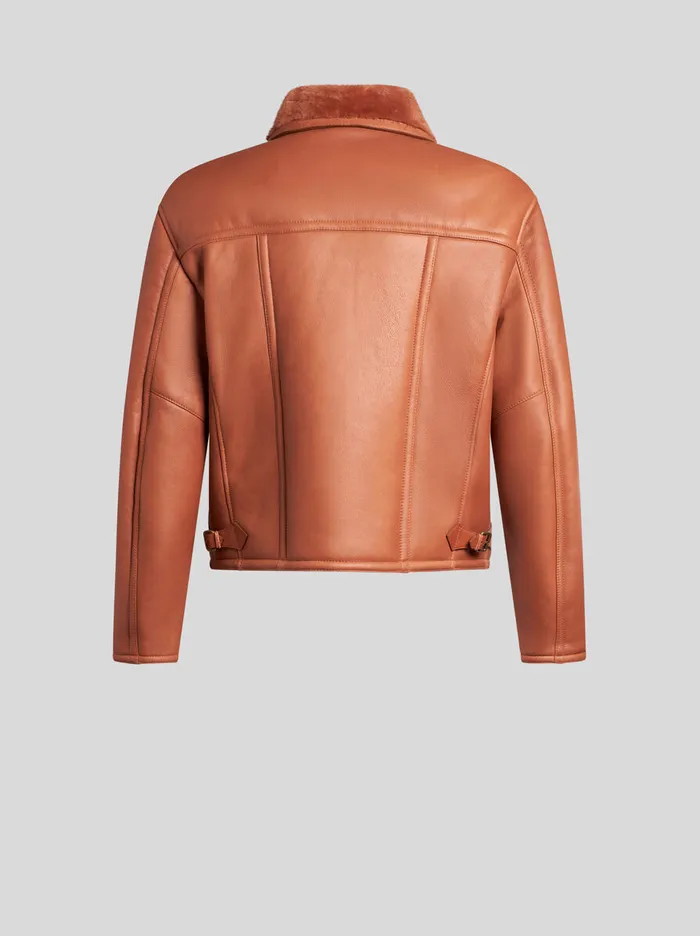 Men Etro Coats And Outerwear Shearling Jacket Brown Men Etro Coats And Outerwear Shearling Jacket Brown