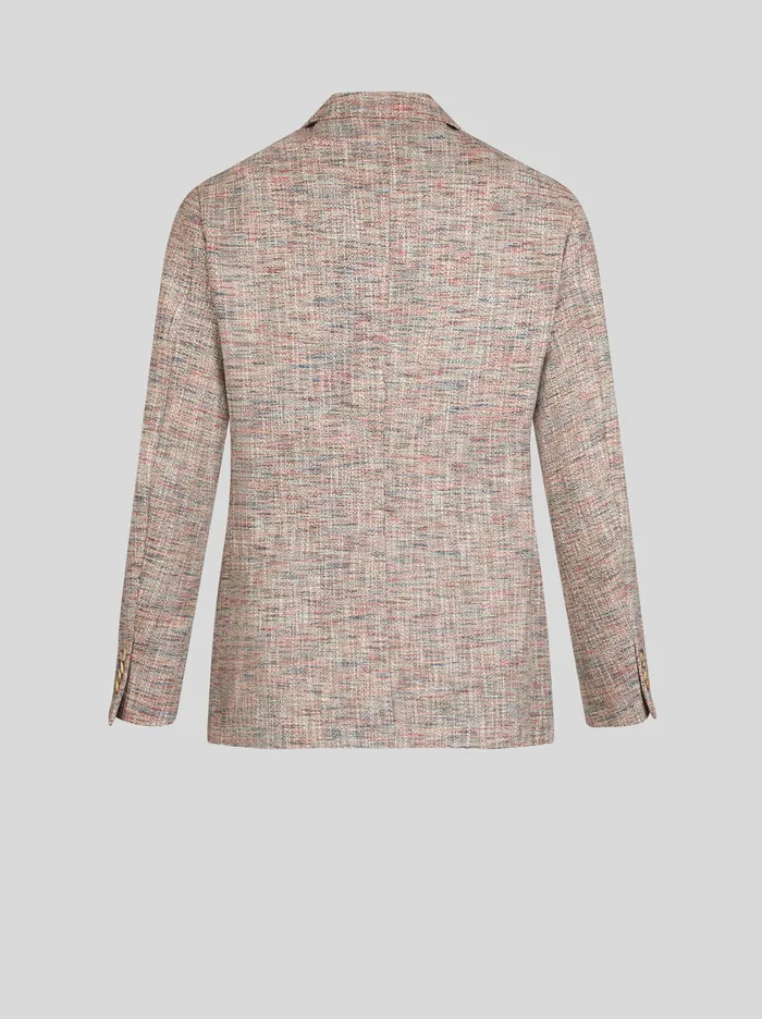 Men Etro Jackets Cotton And WoolBlend Blazer Beige Men Etro Jackets Cotton And WoolBlend Blazer Beige