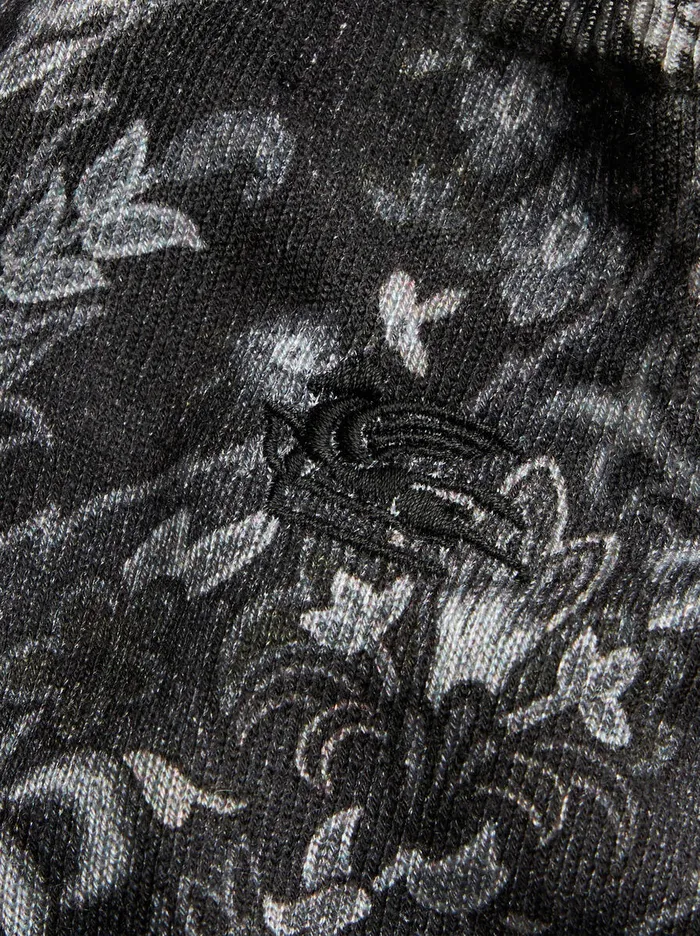 Men Etro Knitwear Sweater With Paisley Print Black Men Etro Knitwear Sweater With Paisley Print Black