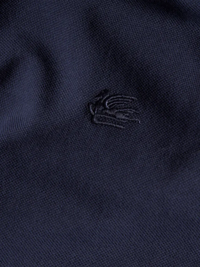 Men Etro Polo Shirts Polo Shirt With Embroidered Pegaso Black Men Etro Polo Shirts Polo Shirt With Embroidered Pegaso Black
