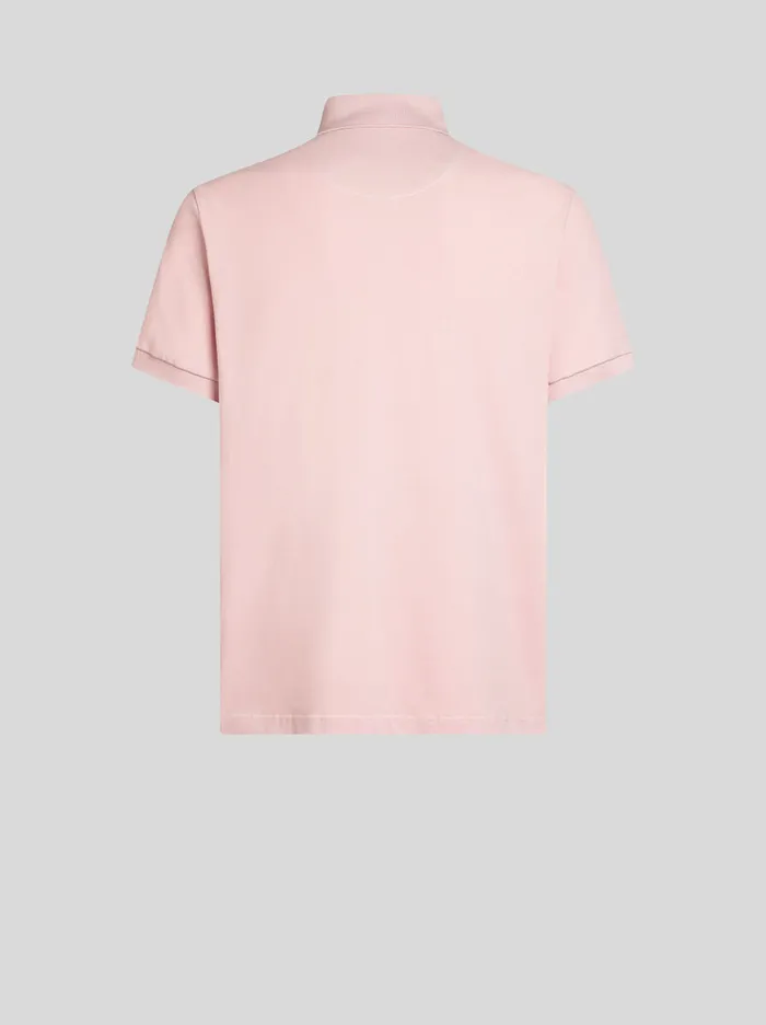 Men Etro Polo Shirts Polo Shirt With Embroidered Pegaso Pink Men Etro Polo Shirts Polo Shirt With Embroidered Pegaso Pink