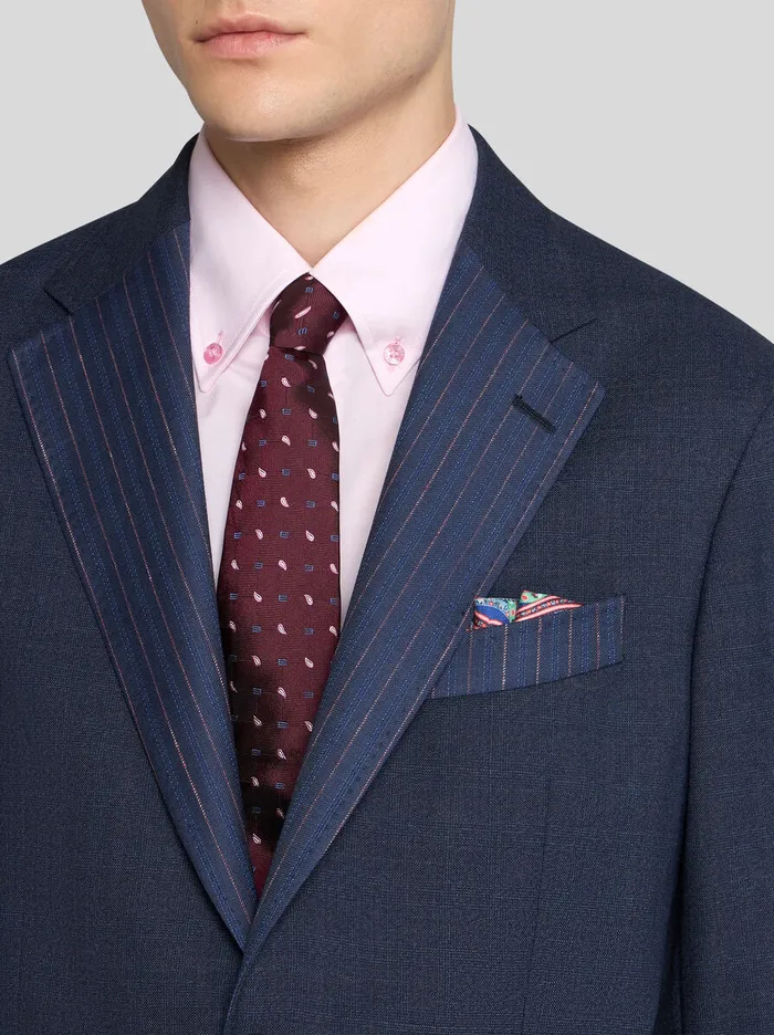 Men Etro Suits Wool Spezzato Suit Jacket Navy Blue Men Etro Suits Wool Spezzato Suit Jacket Navy Blue
